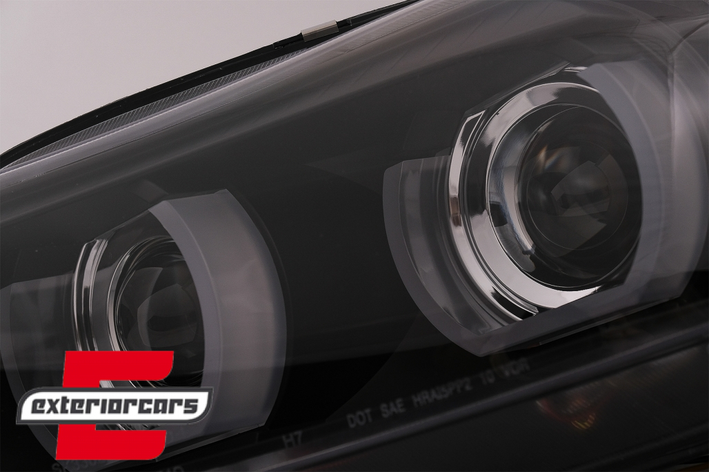 Prednja svjetla 3D Angel Eyes LED DRL Xenon (crna) / BMW serije 3 E90 E91 LCI (2008-2011) - Slika 15