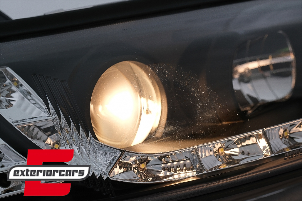 Prednja svjetla LED DayLight LED žmigavci (crna) / Opel Vectra B (1995-12.1998) - Slika 12
