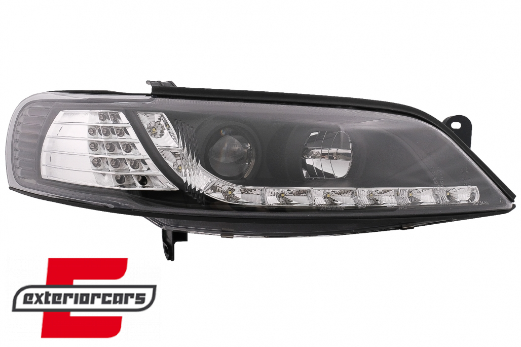 Prednja svjetla LED DayLight LED žmigavci (crna) / Opel Vectra B (1995-12.1998) - Slika 13