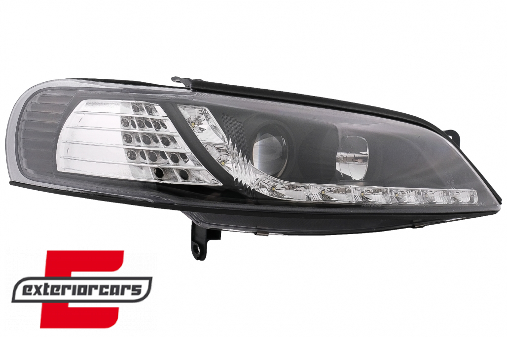 Prednja svjetla LED DayLight LED žmigavci (crna) / Opel Vectra B (1995-12.1998) - Slika 15