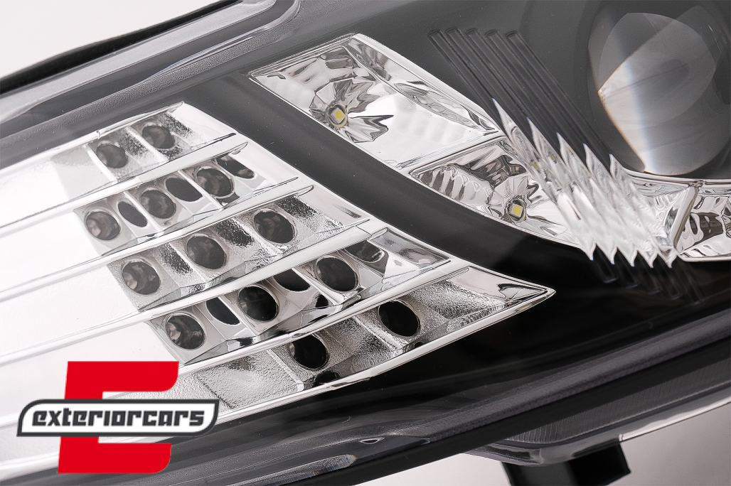 Prednja svjetla LED DayLight LED žmigavci (crna) / Opel Vectra B (1995-12.1998) - Slika 16