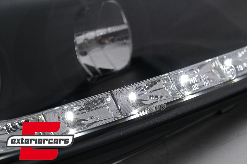 Prednja svjetla LED DayLight LED žmigavci (crna) / Opel Vectra B (1995-12.1998) - Slika 5