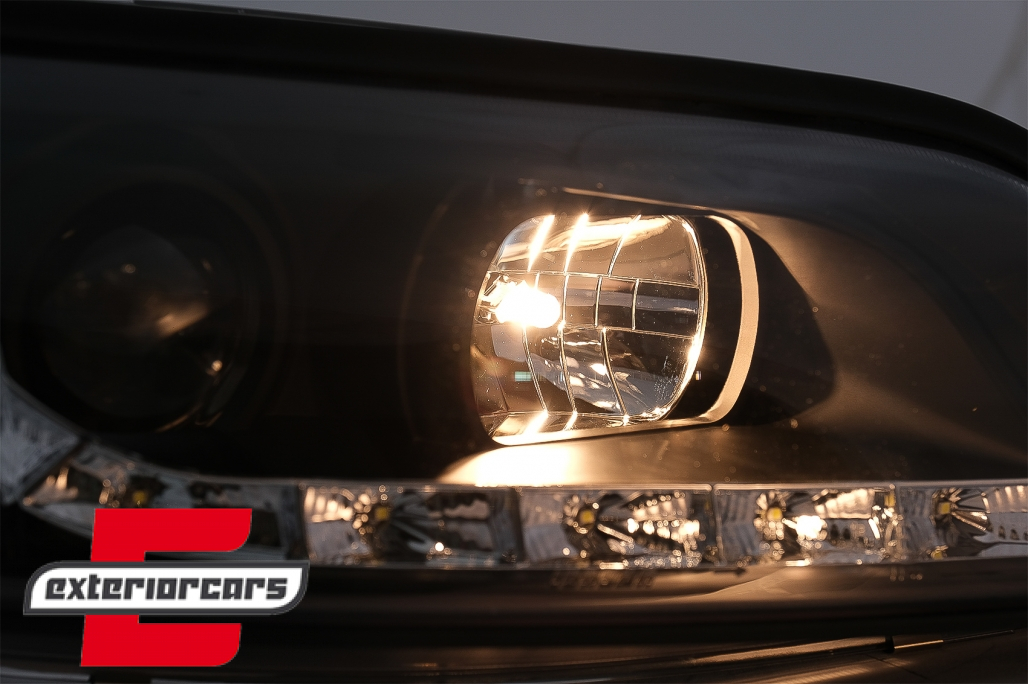 Prednja svjetla LED DayLight LED žmigavci (crna) / Opel Vectra B (1995-12.1998) - Slika 8