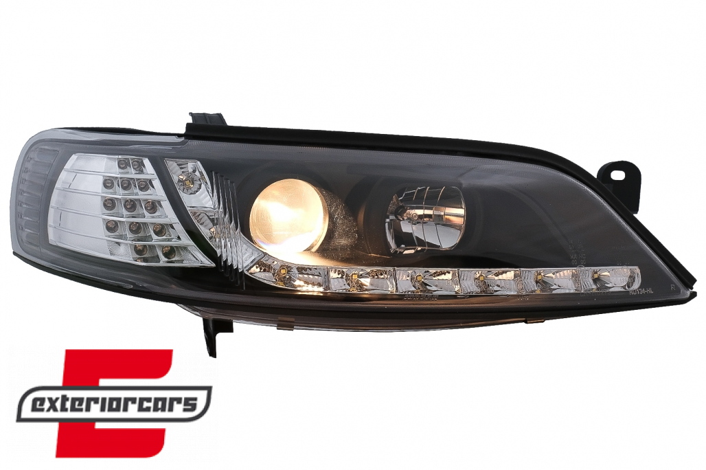 Prednja svjetla LED DayLight LED žmigavci (crna) / Opel Vectra B (1995-12.1998) - Slika 10
