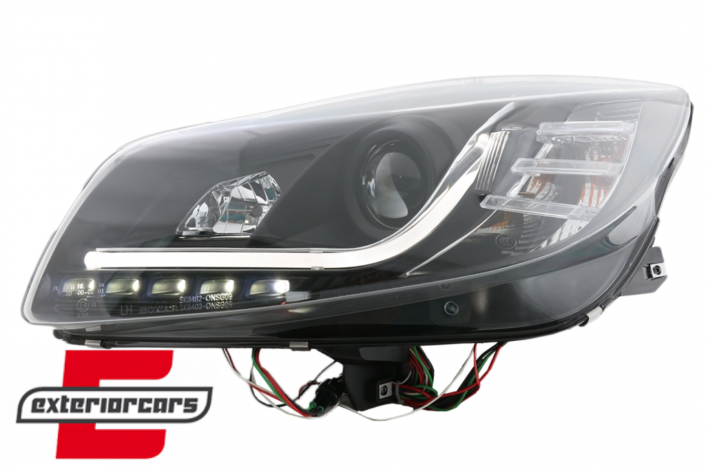 Prednja svjetla LED DRL Facelift Xenon look (crna) / Opel Insignia (2008-2012) - Slika 5
