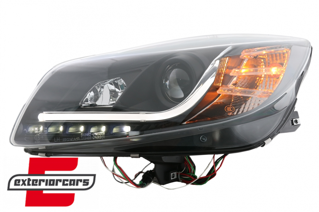 Prednja svjetla LED DRL Facelift Xenon look (crna) / Opel Insignia (2008-2012) - Slika 6