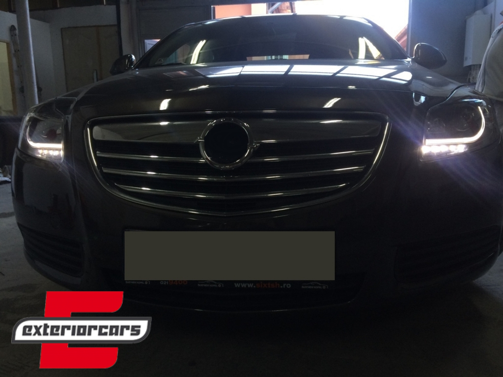 Prednja svjetla LED DRL Facelift Xenon look (crna) / Opel Insignia (2008-2012) - Slika 10