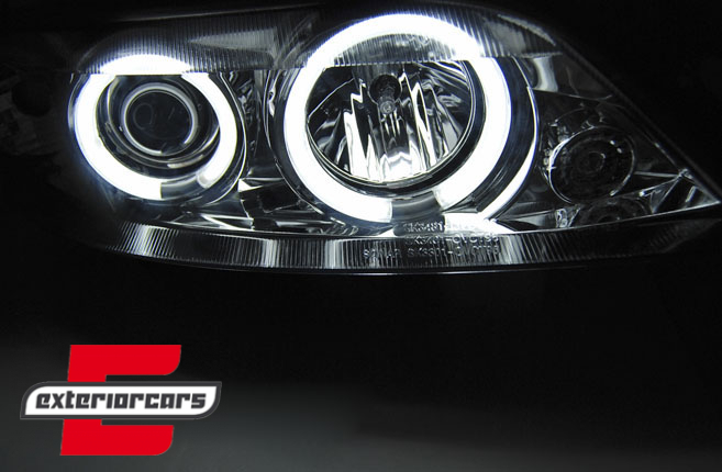 Prednja svjetla CCFL Angel Eyes (chrome) / Opel Vectra B (1999-2002) - Slika 3