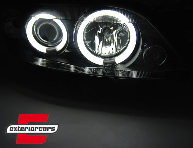Prednja svjetla CCFL Angel Eyes (crna) / Opel Vectra B (1999-2002) - Slika 2