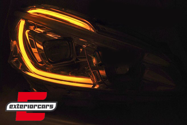 Prednja svjetla LED TubeLight (crna) / Peugeot 208 (2012-06.2015) - Slika 4