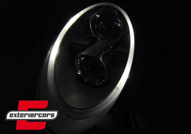 Prednja svjetla LED TubeLight Xenon (crna) / Porsche 911 (997) (04-09) - Slika 2