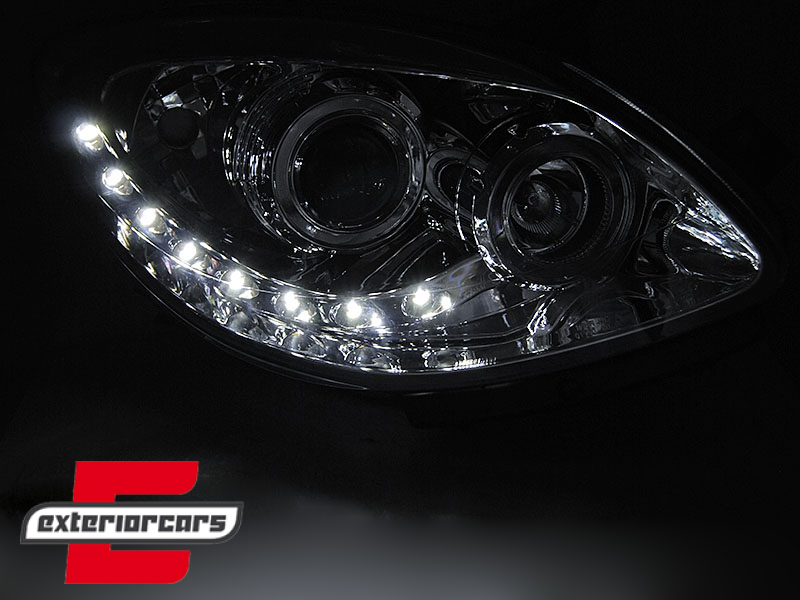 Prednja svjetla LED DayLight (chrome) / Renault Twingo (2007-2011) - Slika 2