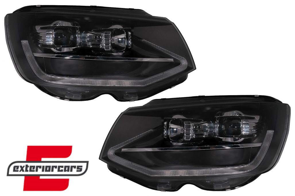 LED prednja svjetla TubeLight SEQ žmigavci (crna) / Volkswagen T6 (2015-2019) - Slika 17