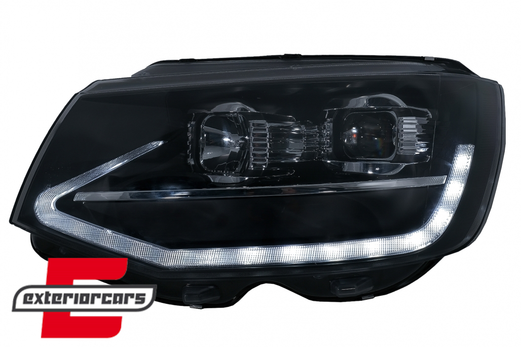 LED prednja svjetla TubeLight SEQ žmigavci (crna) / Volkswagen T6 (2015-2019) - Slika 3