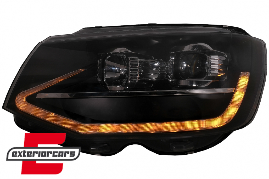 LED prednja svjetla TubeLight SEQ žmigavci (crna) / Volkswagen T6 (2015-2019) - Slika 7