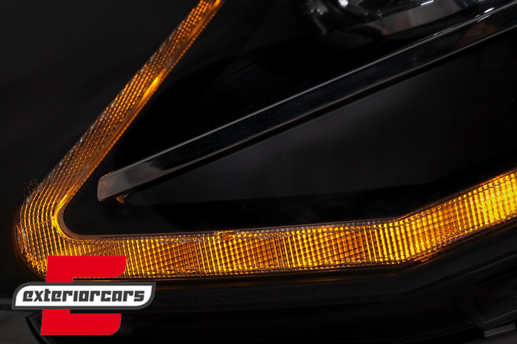 LED prednja svjetla TubeLight SEQ žmigavci (crna) / Volkswagen T6 (2015-2019) - Slika 10