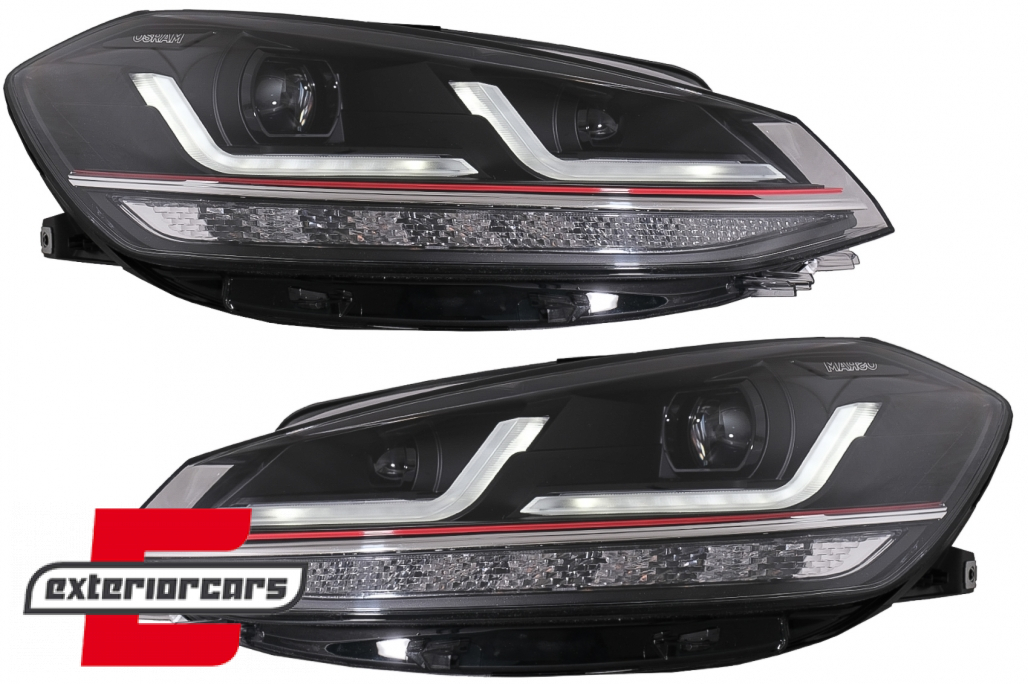 OSRAM Full LED prednja svjetla LEDriving SEQ žmigavci GTI look / VW Golf 7.5 Facelift (2017-2020)