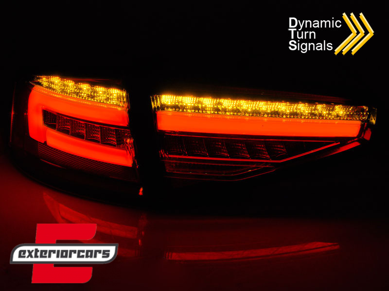 Full LED stražnja svjetla SEQ žmigavci (crvena/smoke) / Audi A4 B8 limuzina (2012-2015) - Slika 4