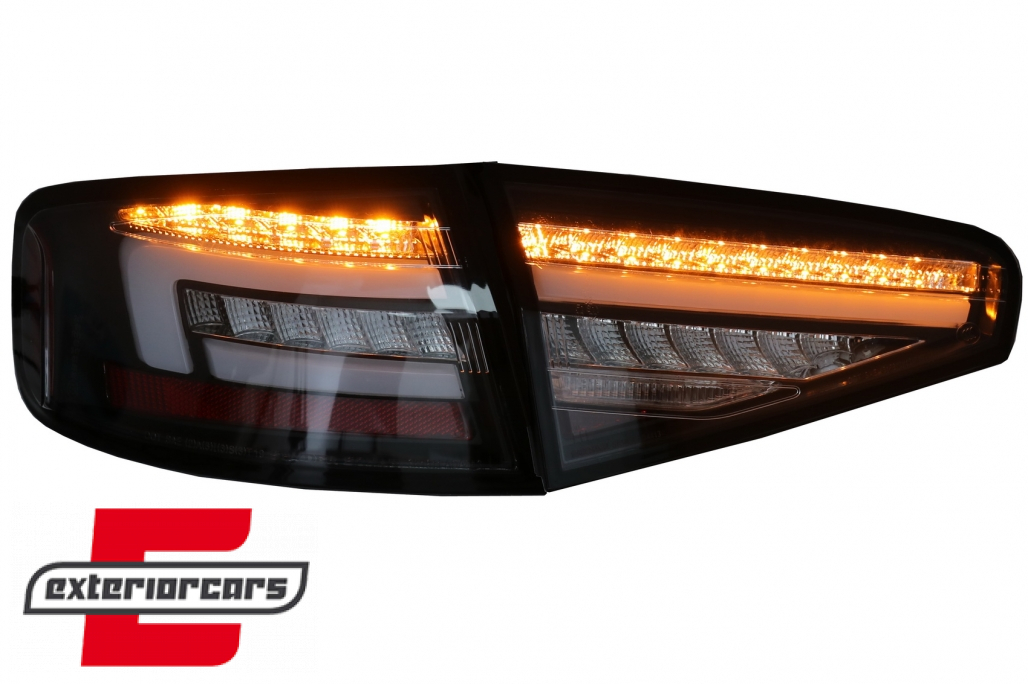 Full LED stražnja svjetla SEQ žmigavci (crna) / Audi A4 B8 limuzina (2012-2015) - Slika 5