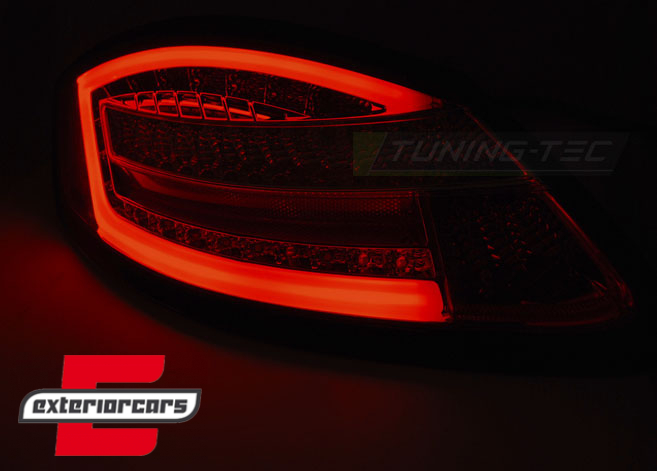 Full LED stražnja svjetla Dinamički Sekvencijalni žmigavci (crvena/kristal) / PORSCHE BOXSTER CAYMAN (05-08) - Slika 2