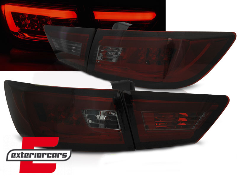 LED stražnja svjetla LightBar dizajn (crvena/smoke) / Renault Clio IV (2013-2016)