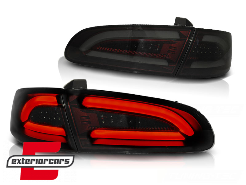 Full LED stražnja svjetla LightBar dizajn (crvena/smoke) / Seat Ibiza 6L (2002-2008) hatchback - Slika 2