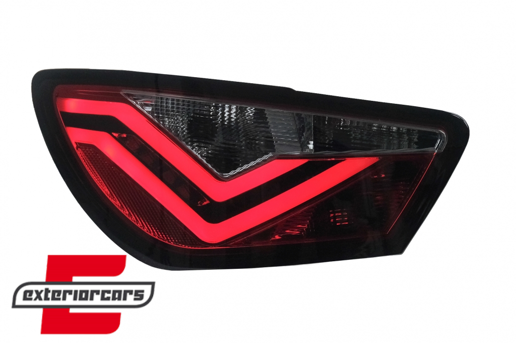 LED stražnja svjetla LightBar dizajn (crvena/kristal) / Seat Ibiza 6J (2008-2012) hatchback 3V - Slika 3