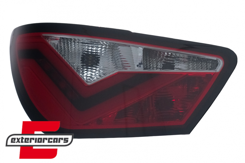 LED stražnja svjetla LightBar dizajn (crvena/kristal) / Seat Ibiza 6J (2008-2012) hatchback 3V - Slika 4