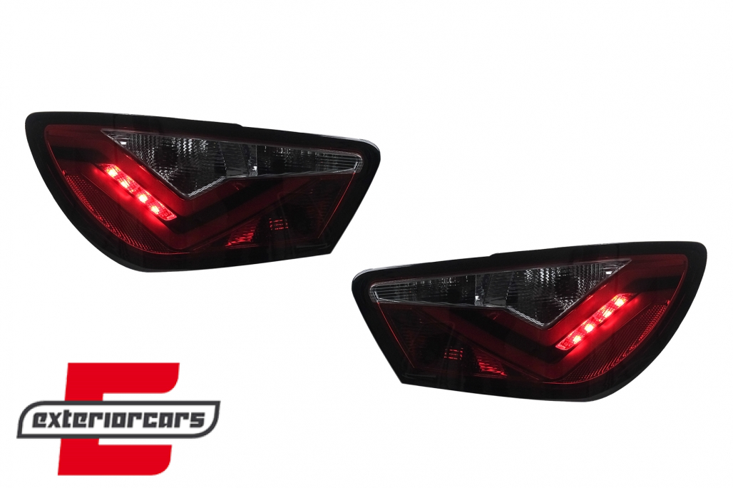 LED stražnja svjetla LightBar dizajn (crvena/kristal) / Seat Ibiza 6J (2008-2012) hatchback 3V - Slika 9