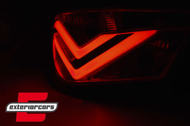 LED stražnja svjetla LightBar dizajn (smoke) / Seat Ibiza 6J (2008-2012) hatchback 3V - Slika 3