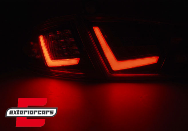 LED stražnja svjetla LightBar dizajn (crvena/smoke) / Seat Leon (2009-2012) - Slika 3