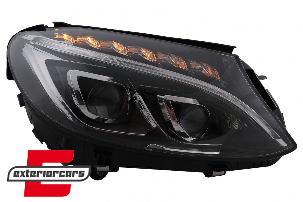 Full LED prednja svjetla (crna) / Mercedes C-klasa W205 S205 A205 C205 (2014-2018) - Slika 10
