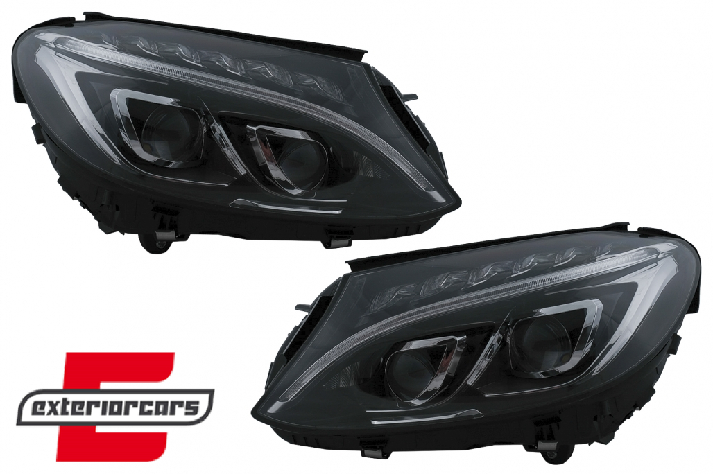 Full LED prednja svjetla (crna) / Mercedes C-klasa W205 S205 A205 C205 (2014-2018) - Slika 18