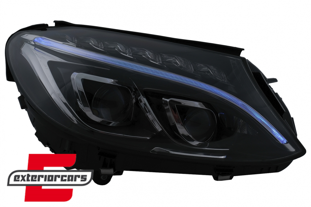 Full LED prednja svjetla (crna) / Mercedes C-klasa W205 S205 A205 C205 (2014-2018) - Slika 4