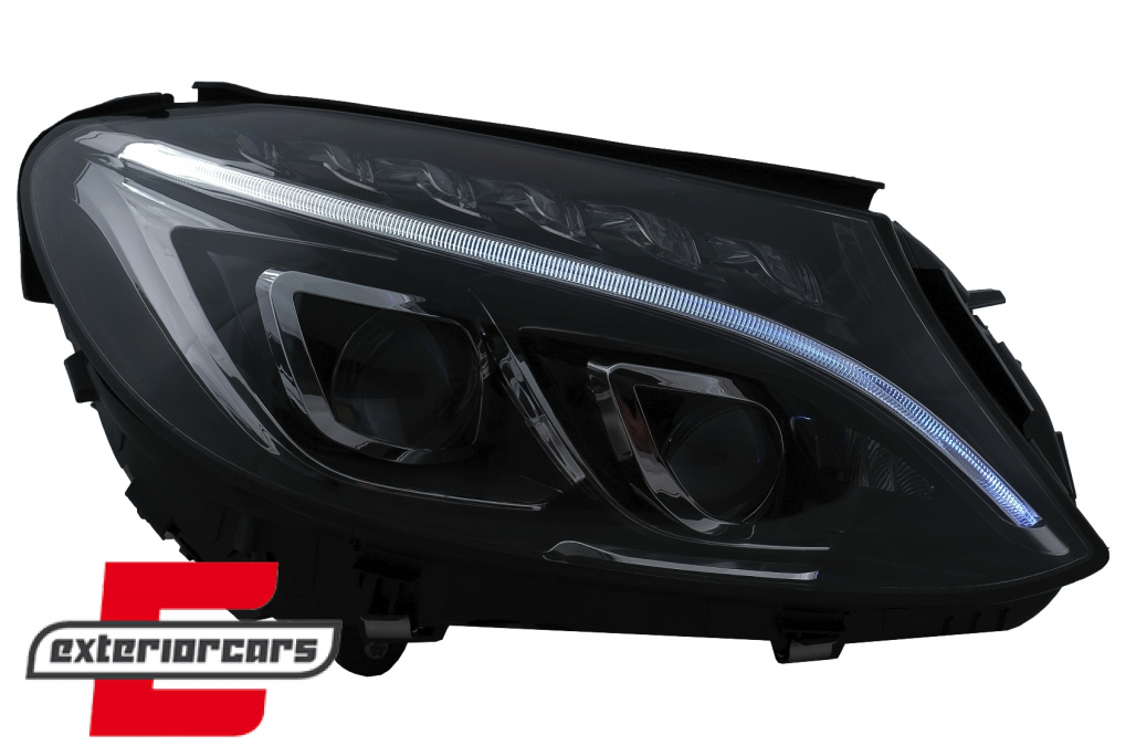 Full LED prednja svjetla (crna) / Mercedes C-klasa W205 S205 A205 C205 (2014-2018) - Slika 5