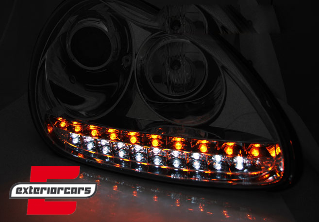 Prednja svjetla LED DayLight Xenon (chrome) / Porsche Cayenne (02-06) - Slika 3