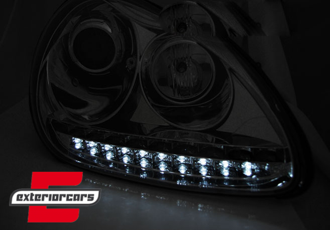 Prednja svjetla LED DayLight Xenon (chrome) / Porsche Cayenne (02-06) - Slika 2