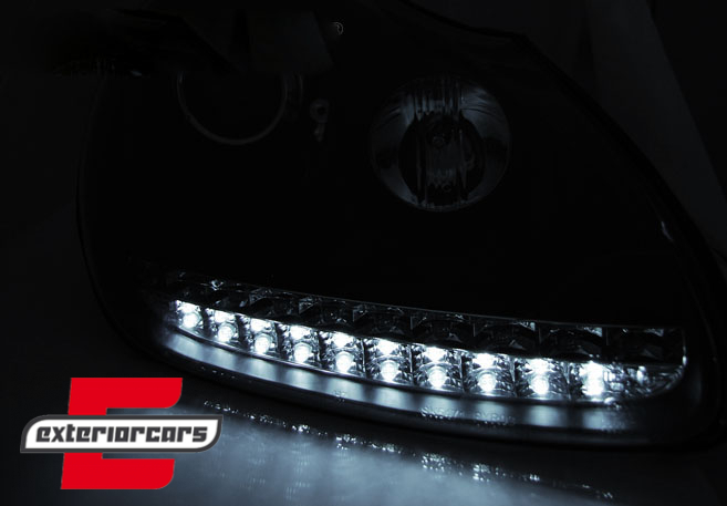 Prednja svjetla LED DayLight Xenon (crna) / Porsche Cayenne (02-06) - Slika 2