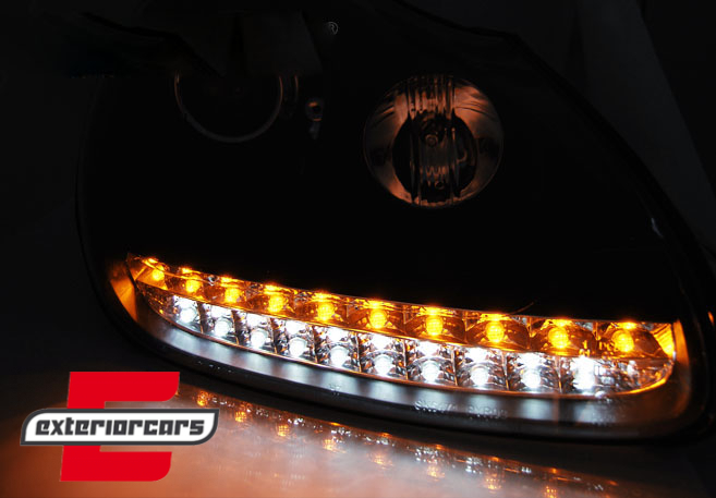 Prednja svjetla LED DayLight Xenon (crna) / Porsche Cayenne (02-06) - Slika 3