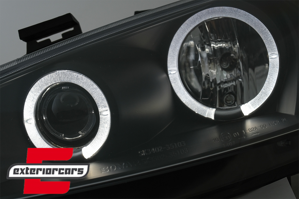 Prednja svjetla Angel Eyes (crna) / RENAULT MEGANE 2 (2002-2005) - Slika 4