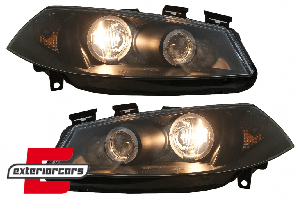 Prednja svjetla Angel Eyes (crna) / RENAULT MEGANE 2 (2002-2005) - Slika 6