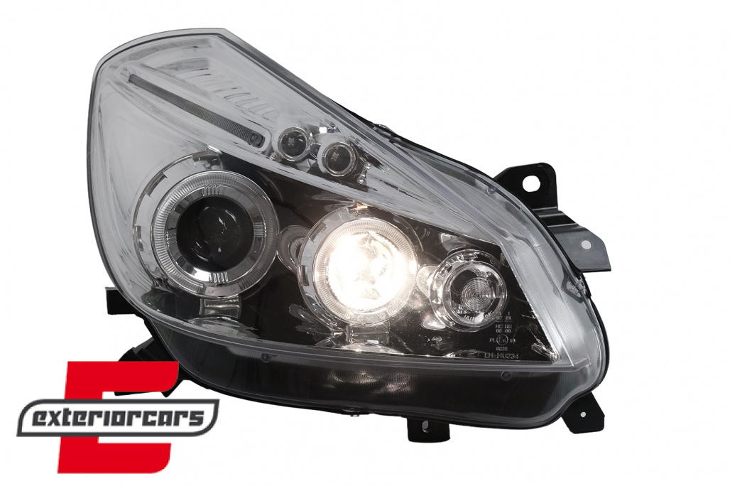 Prednja svjetla Angel Eyes (chrome) / Renault Clio III (2005-2009) - Slika 14