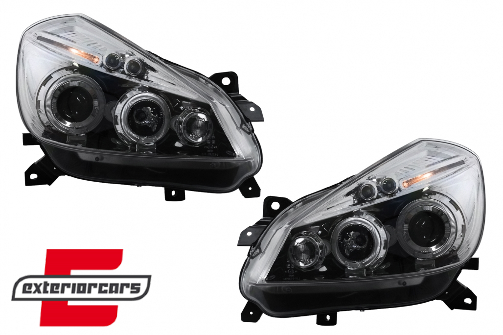 Prednja svjetla Angel Eyes (chrome) / Renault Clio III (2005-2009) - Slika 21