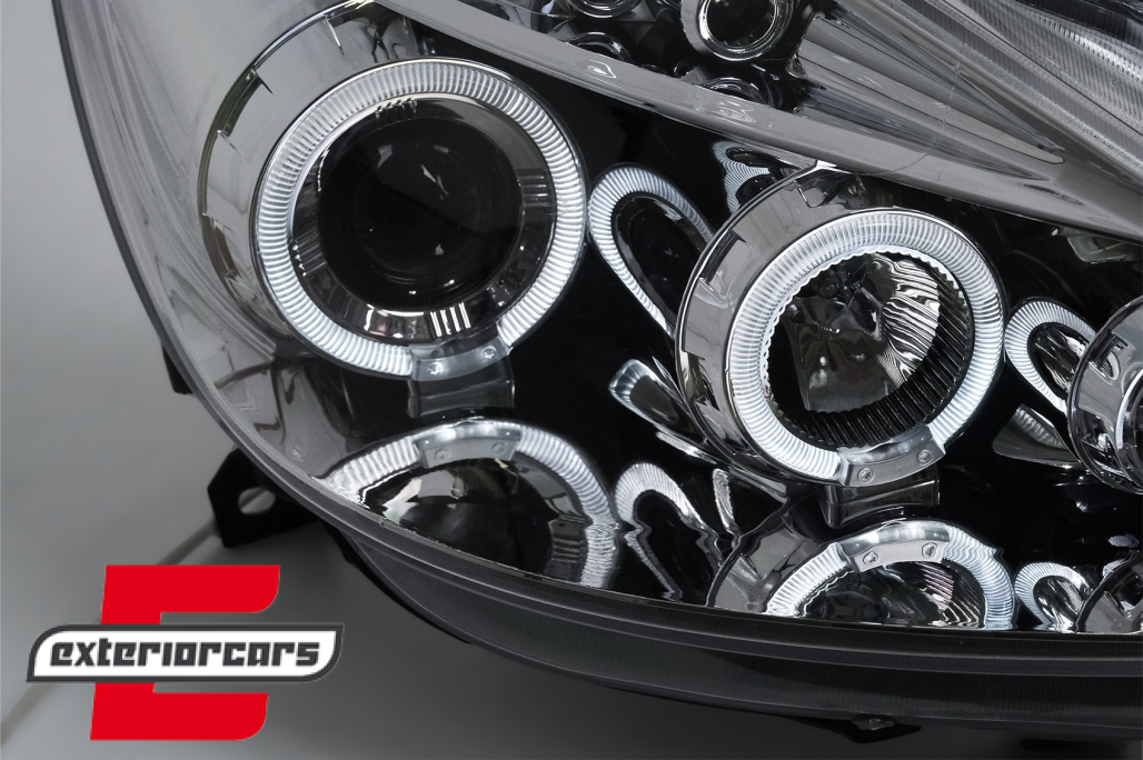 Prednja svjetla Angel Eyes (chrome) / Renault Clio III (2005-2009) - Slika 4