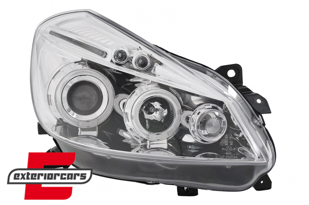 Prednja svjetla Angel Eyes (chrome) / Renault Clio III (2005-2009) - Slika 6