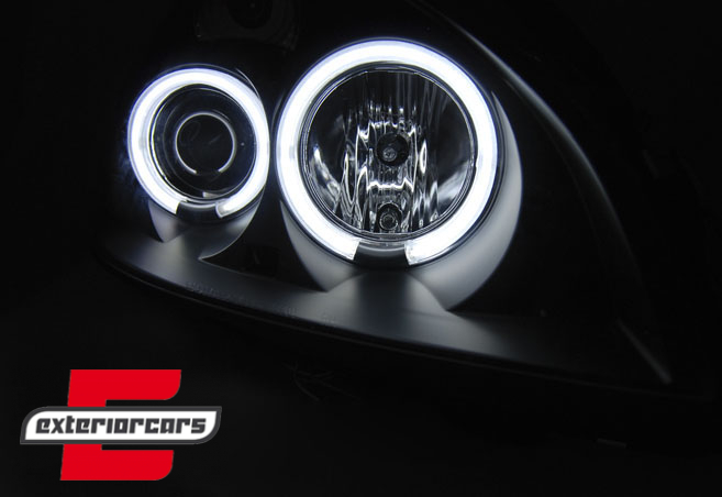 Prednja svjetla CCFL Angel Eyes (crna) / Renault Clio II (2001-2005) - Slika 2