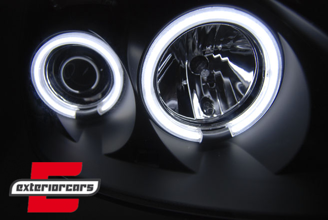 Prednja svjetla CCFL Angel Eyes (crna) / Renault Clio II (2001-2005) - Slika 3