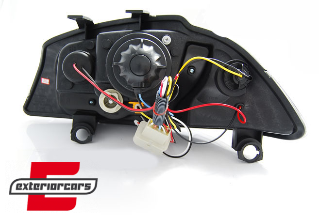 Prednja svjetla LED DayLight LED žmigavci (crna) / SEAT IBIZA 6L (02-08) - Slika 3