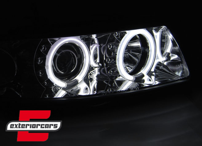 Prednja svjetla CCFL Angel Eyes (chrome) / Seat Leon Toledo (1999-2004) - Slika 2