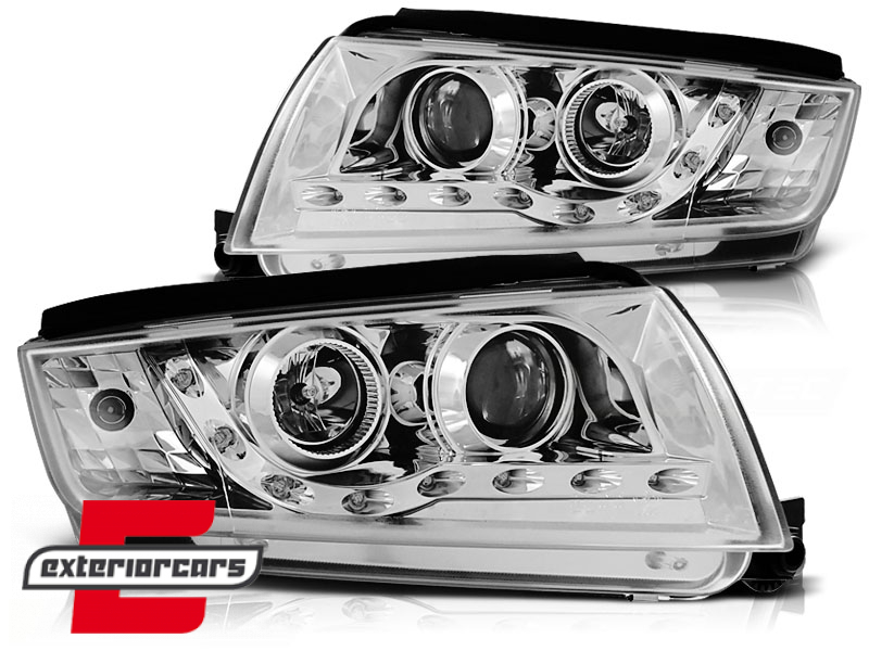 Prednja svjetla LED DayLight (chrome) / Škoda Fabia (1999-2008) - Slika 2